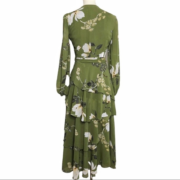 SHONA JOY HARPER MIDI RUFFLED TIERED DRESS - Picture 8 of 13